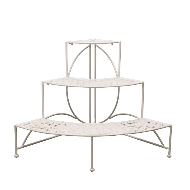 Riviera 3 Tier Round Fronted Corner Potplant Stand 60cm